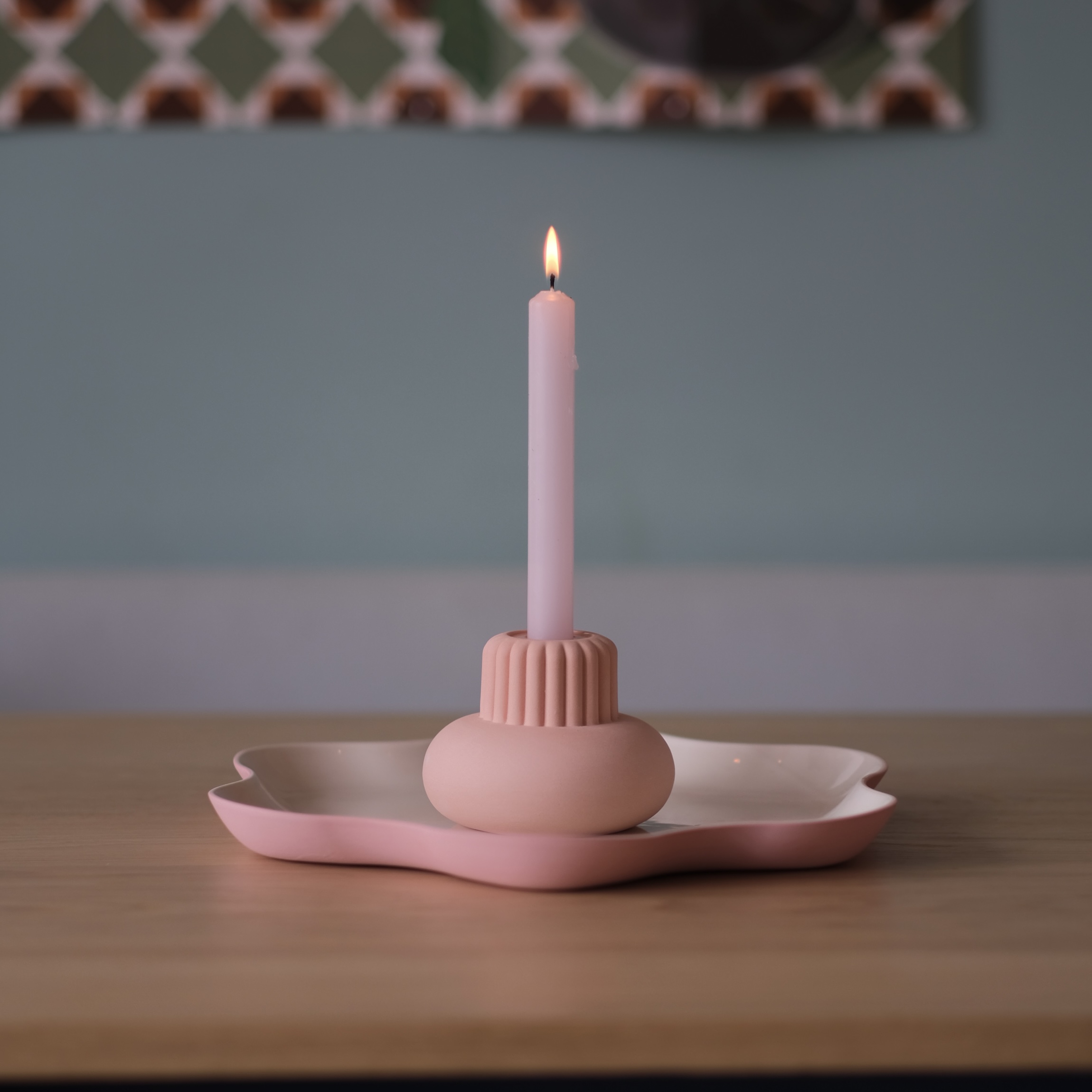 Kandelaar Lieve - abrikoos