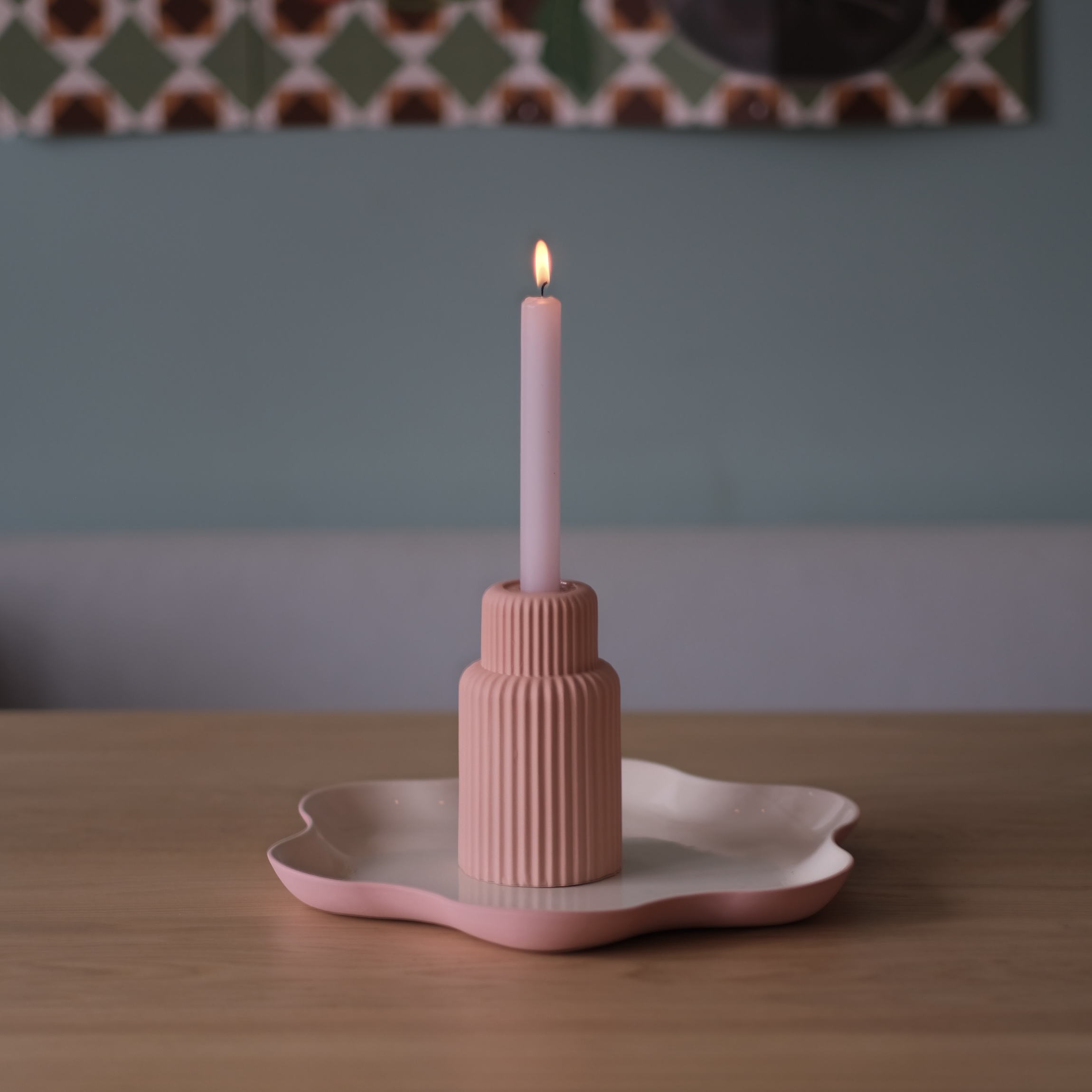 Kandelaar Sanne - abrikoos