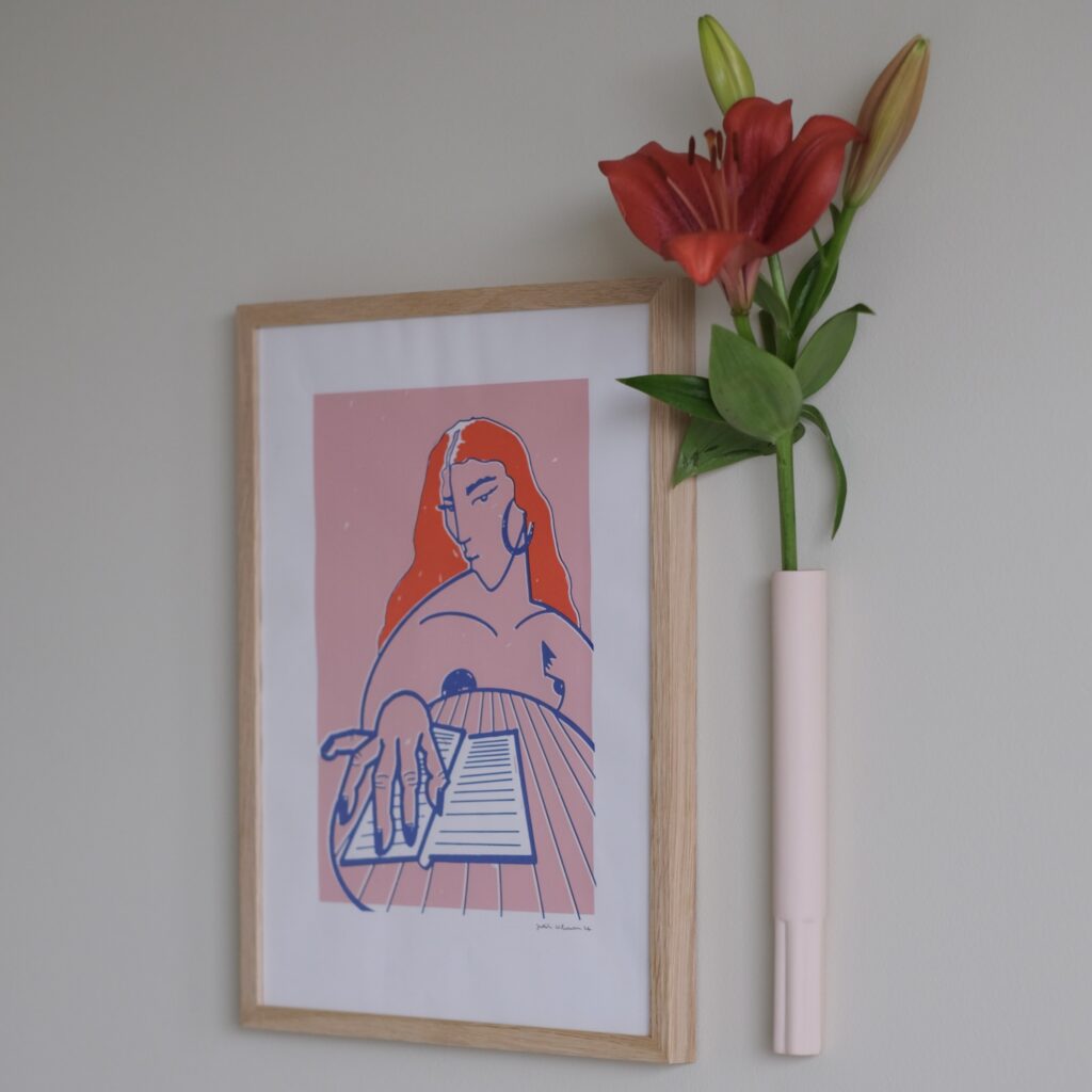 langwerpig wandvaasje Sibilla