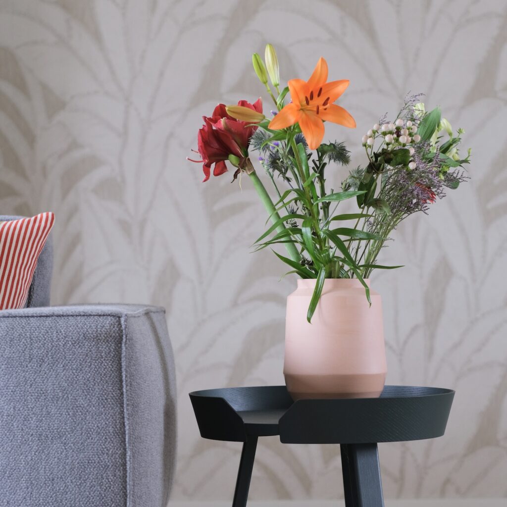 Cilia grote vaas karamel. bloemenvaas