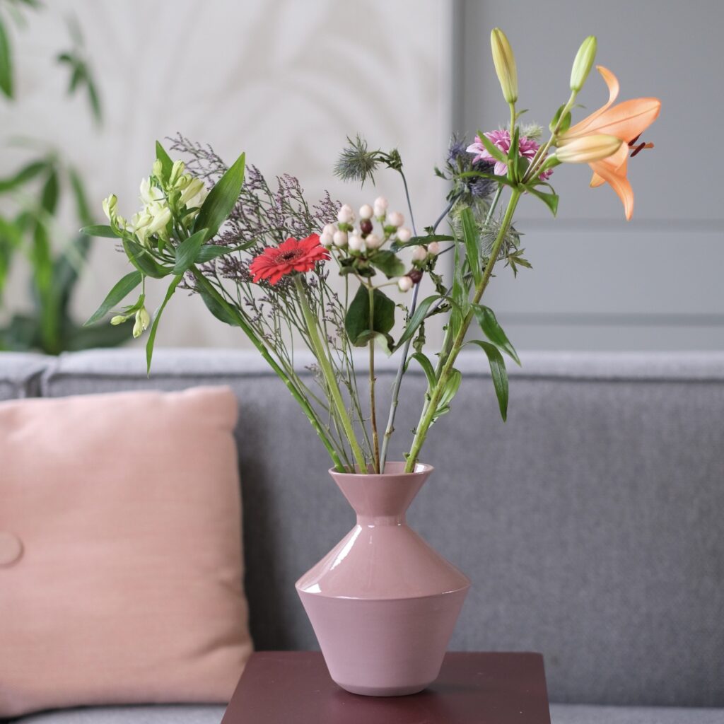 lisanne gekleurde bloemenvaas vijg